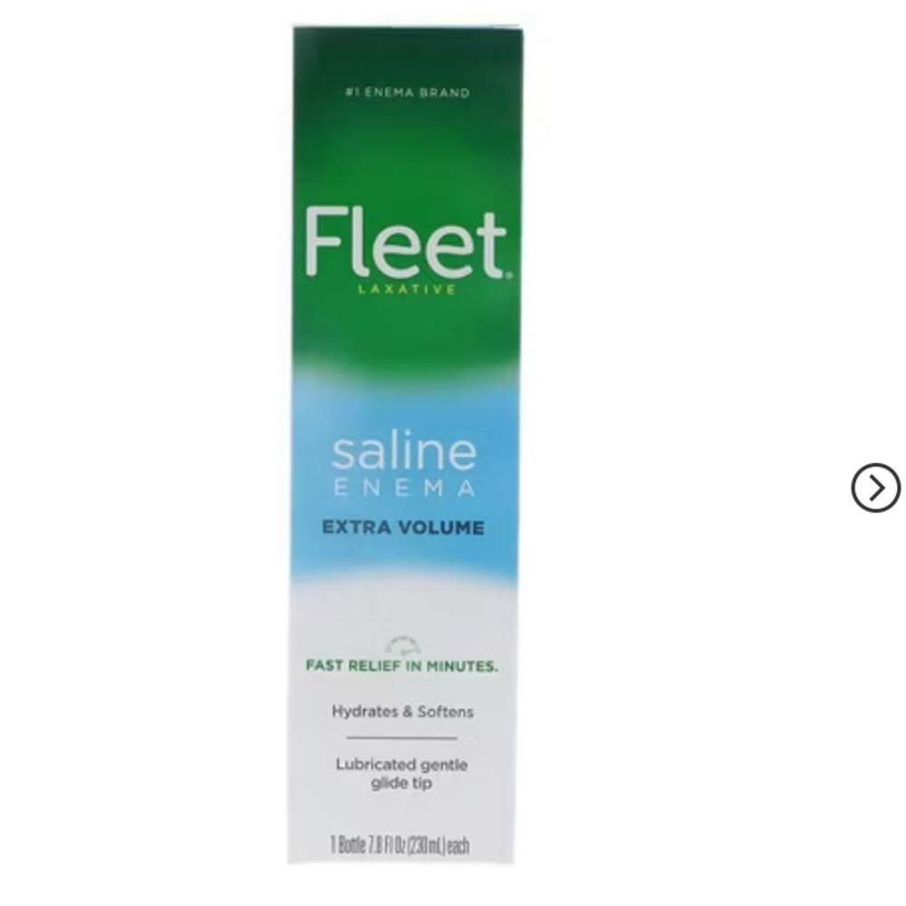 6 for39 Fleet Laxative Saline Enema ExtraVolumeLubricated Gentle GlideTip,7.8 oz